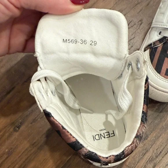 Fendi Kids High-Top Sneakers - Picture 4 of 6